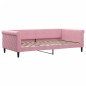 vidaXL Tagesbett Ausziehbar Rosa 100x200 cm Samt vidaXL Tagesbett Ausziehbar Rosa 100x200 cm Samt
