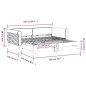 vidaXL Tagesbett Ausziehbar Rosa 100x200 cm Samt vidaXL Tagesbett Ausziehbar Rosa 100x200 cm Samt