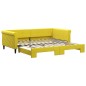 vidaXL Tagesbett Ausziehbar Gelb 100x200 cm Samt vidaXL Tagesbett Ausziehbar Gelb 100x200 cm Samt