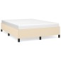 vidaXL Bettgestell Creme 140x190 cm Stoff vidaXL Bettgestell Creme 140x190 cm Stoff