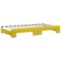vidaXL Tagesbett Ausziehbar mit Matratzen Gelb 100x200 cm Samt vidaXL Tagesbett Ausziehbar mit Matratzen Gelb 100x200 cm Samt