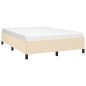 vidaXL Bettgestell Creme 140x190 cm Stoff vidaXL Bettgestell Creme 140x190 cm Stoff