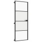 vidaXL Innentür Schlank Schwarz 76x201,5 cm Hartglas und Aluminium vidaXL Innentür Schlank Schwarz 76x201,5 cm Hartglas und Aluminium