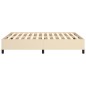 vidaXL Bettgestell Creme 140x190 cm Stoff vidaXL Bettgestell Creme 140x190 cm Stoff