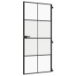 vidaXL Innentür Schlank Schwarz 93x201,5 cm Hartglas & Aluminium vidaXL Innentür Schlank Schwarz 93x201,5 cm Hartglas & Aluminium
