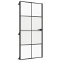 vidaXL Innentür Schlank Schwarz 93x201,5 cm Hartglas & Aluminium vidaXL Innentür Schlank Schwarz 93x201,5 cm Hartglas & Aluminium