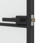 vidaXL Innentür Schlank Schwarz 93x201,5 cm Hartglas & Aluminium vidaXL Innentür Schlank Schwarz 93x201,5 cm Hartglas & Aluminium
