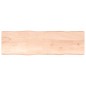 vidaXL Tischplatte 200x60x4 cm Massivholz Eiche Unbehandelt Baumkante vidaXL Tischplatte 200x60x4 cm Massivholz Eiche Unbehandelt Baumkante