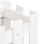vidaXL Pflanzkübel Lattenzaun-Design Weiß 30x30x30 cm Kiefernholz vidaXL Pflanzkübel Lattenzaun-Design Weiß 30x30x30 cm Kiefernholz