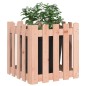 vidaXL Pflanzkübel Lattenzaun-Design 50x50x50 cm Massivholz Douglasie