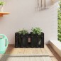 vidaXL Pflanzkübel Lattenzaun-Design Schwarz 60x30x30 cm Kiefernholz vidaXL Pflanzkübel Lattenzaun-Design Schwarz 60x30x30 cm Kiefernholz