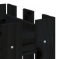 vidaXL Hochbeet Latten-Design Schwarz 100x30x30 cm Massivholz Kiefer vidaXL Hochbeet Latten-Design Schwarz 100x30x30 cm Massivholz Kiefer