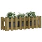 vidaXL Hochbeet Lattenzaun-Design 100x30x30 cm Kiefernholz Imprägniert vidaXL Hochbeet Lattenzaun-Design 100x30x30 cm Kiefernholz Imprägniert