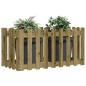vidaXL Hochbeet Lattenzaun-Design 100x50x50 cm Kiefernholz Imprägniert vidaXL Hochbeet Lattenzaun-Design 100x50x50 cm Kiefernholz Imprägniert