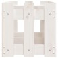 vidaXL Hochbeet Lattenzaun-Design Weiß 150x30x30 cm Massivholz Kiefer vidaXL Hochbeet Lattenzaun-Design Weiß 150x30x30 cm Massivholz Kiefer