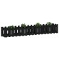 vidaXL Hochbeet Latten-Design Schwarz 200x30x30 cm Massivholz Kiefer vidaXL Hochbeet Latten-Design Schwarz 200x30x30 cm Massivholz Kiefer