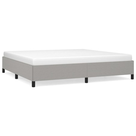 vidaXL Bettgestell ohne Matratze Hellgrau 200x200 cm Stoff