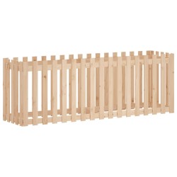 vidaXL Hochbeet Lattenzaun-Design 200x50x70 cm Massivholz Kiefer