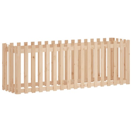 vidaXL Hochbeet Lattenzaun-Design 200x50x70 cm Massivholz Kiefer