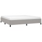 vidaXL Bettgestell ohne Matratze Hellgrau 200x200 cm Stoff vidaXL Bettgestell ohne Matratze Hellgrau 200x200 cm Stoff