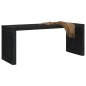 vidaXL Gartenbank Ausziehbar Schwarz 212,5x40,5x45cm Massivholz Kiefer vidaXL Gartenbank Ausziehbar Schwarz 212,5x40,5x45cm Massivholz Kiefer