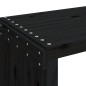 vidaXL Gartenbank Ausziehbar Schwarz 212,5x40,5x45cm Massivholz Kiefer vidaXL Gartenbank Ausziehbar Schwarz 212,5x40,5x45cm Massivholz Kiefer