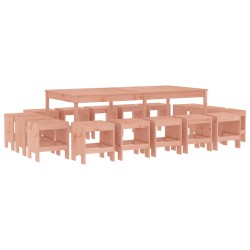 vidaXL 17-tlg. Garten-Essgruppe Massivholz Douglasie