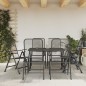 vidaXL 7-tlg. Garten-Essgruppe Anthrazit Streckgitter vidaXL 7-tlg. Garten-Essgruppe Anthrazit Streckgitter