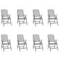 vidaXL 9-tlg. Garten-Essgruppe Anthrazit Streckgitter vidaXL 9-tlg. Garten-Essgruppe Anthrazit Streckgitter