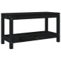 vidaXL Gartenbank Schwarz 82,5x35x45 cm Massivholz Kiefer vidaXL Gartenbank Schwarz 82,5x35x45 cm Massivholz Kiefer