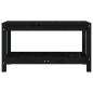 vidaXL Gartenbank Schwarz 82,5x35x45 cm Massivholz Kiefer vidaXL Gartenbank Schwarz 82,5x35x45 cm Massivholz Kiefer