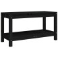 vidaXL Gartenbank Schwarz 82,5x35x45 cm Massivholz Kiefer vidaXL Gartenbank Schwarz 82,5x35x45 cm Massivholz Kiefer
