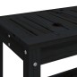 vidaXL Gartenbank Schwarz 82,5x35x45 cm Massivholz Kiefer vidaXL Gartenbank Schwarz 82,5x35x45 cm Massivholz Kiefer