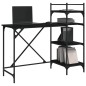 vidaXL Computertisch mit Regal Schwarz 120x47x109 cm vidaXL Computertisch mit Regal Schwarz 120x47x109 cm