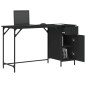 vidaXL Computertisch Schwarz 131x48x75 cm Holzwerkstoff vidaXL Computertisch Schwarz 131x48x75 cm Holzwerkstoff