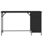vidaXL Computertisch Schwarz 131x48x75 cm Holzwerkstoff vidaXL Computertisch Schwarz 131x48x75 cm Holzwerkstoff
