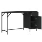 vidaXL Computertisch Schwarz 131x48x75 cm Holzwerkstoff vidaXL Computertisch Schwarz 131x48x75 cm Holzwerkstoff