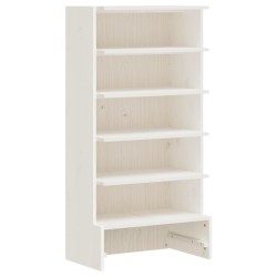 vidaXL Schuhregal Weiß 52x30x104 cm Massivholz Kiefer