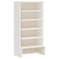 vidaXL Schuhregal Weiß 52x30x104 cm Massivholz Kiefer vidaXL Schuhregal Weiß 52x30x104 cm Massivholz Kiefer