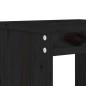 vidaXL 3-tlg. Garten-Bistro-Set Schwarz Massivholz Kiefer vidaXL 3-tlg. Garten-Bistro-Set Schwarz Massivholz Kiefer