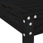 vidaXL 3-tlg. Garten-Bistro-Set Schwarz Massivholz Kiefer vidaXL 3-tlg. Garten-Bistro-Set Schwarz Massivholz Kiefer