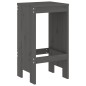 vidaXL 5-tlg. Gartenbar-Set Grau Massivholz Kiefer vidaXL 5-tlg. Gartenbar-Set Grau Massivholz Kiefer