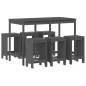 vidaXL 7-tlg. Gartenbar-Set Grau Massivholz Kiefer vidaXL 7-tlg. Gartenbar-Set Grau Massivholz Kiefer
