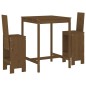 vidaXL 3-tlg. Gartenbar-Set Honigbraun Massivholz Kiefer vidaXL 3-tlg. Gartenbar-Set Honigbraun Massivholz Kiefer