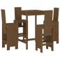 vidaXL 5-tlg. Gartenbar-Set Honigbraun Massivholz Kiefer vidaXL 5-tlg. Gartenbar-Set Honigbraun Massivholz Kiefer