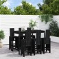 vidaXL 7-tlg. Gartenbar-Set Schwarz Massivholz Kiefer vidaXL 7-tlg. Gartenbar-Set Schwarz Massivholz Kiefer