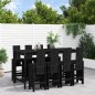 vidaXL 9-tlg. Gartenbar-Set Schwarz Massivholz Kiefer vidaXL 9-tlg. Gartenbar-Set Schwarz Massivholz Kiefer