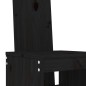 vidaXL 9-tlg. Gartenbar-Set Schwarz Massivholz Kiefer vidaXL 9-tlg. Gartenbar-Set Schwarz Massivholz Kiefer