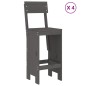 vidaXL 5-tlg. Gartenbar-Set Grau Massivholz Kiefer vidaXL 5-tlg. Gartenbar-Set Grau Massivholz Kiefer