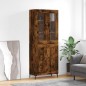 Highboard Räuchereiche 69,5x34x180 cm Holzwerkstoff Highboard Räuchereiche 69,5x34x180 cm Holzwerkstoff